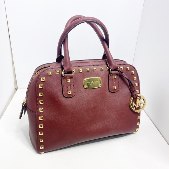 Michael Kors Sandrine Cherry Studded Satchel - Picture 3 of 8